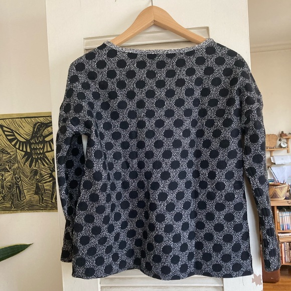 Madewell cosy boxy dots sweater top S M - Picture 3 of 3